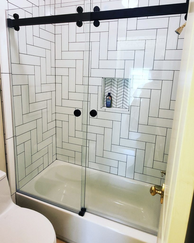 Binswanger Glass Barn Door Sliding Shower Door