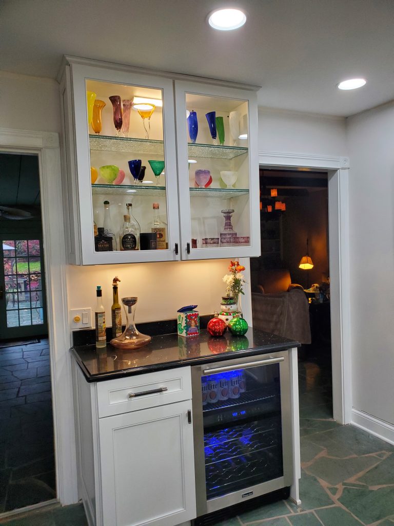 Binswanger Glass Crackle Shelving