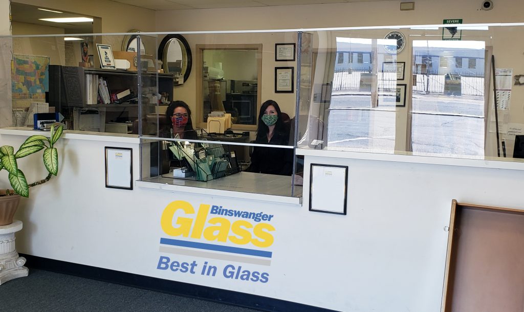 Binswanger Glass - Reception Desk Sneeze Guards
