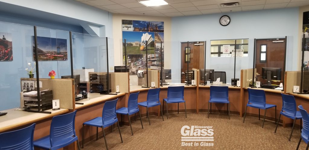Binswanger Glass Custom COVID Breath Barriers