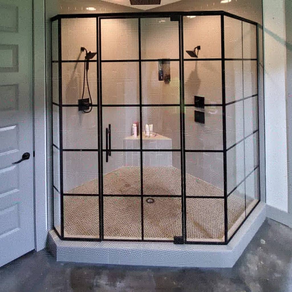 Binswanger Glass - Grid Double Shower