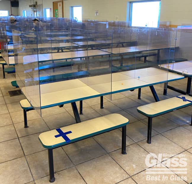 Binswanger Glass Cafeteria Partitions