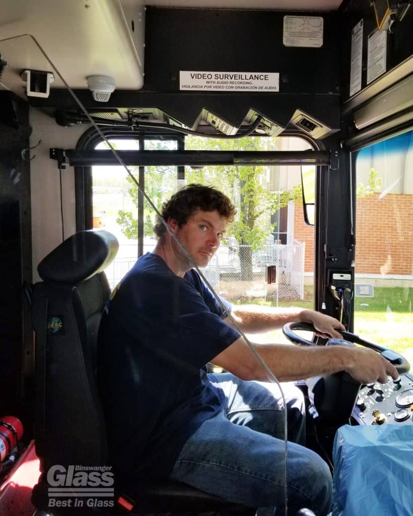 Binswanger Glass Bus Driver Shields