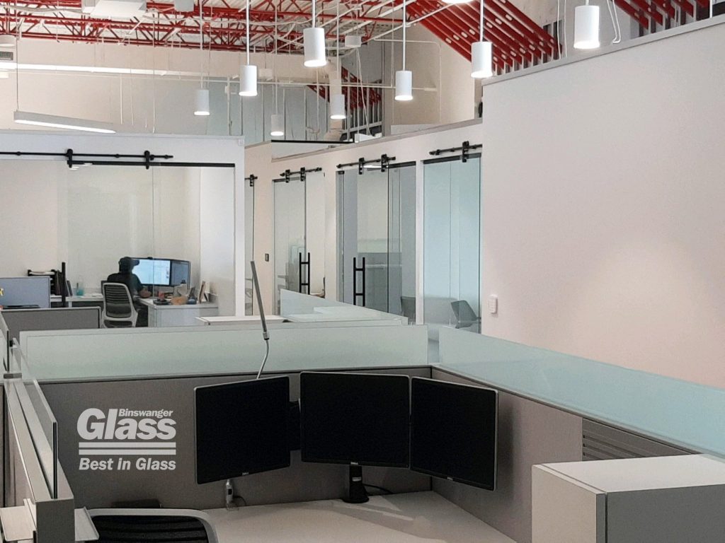 Binswanger Glass Desktop Partitions