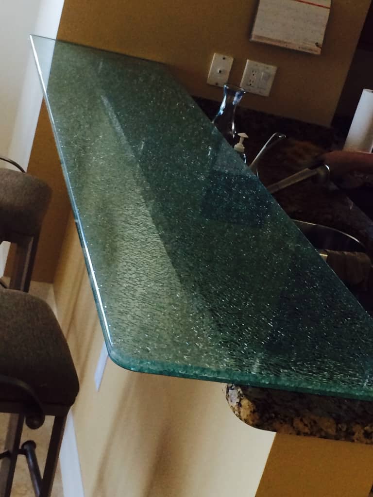 Binswanger Glass Crackle Shelving