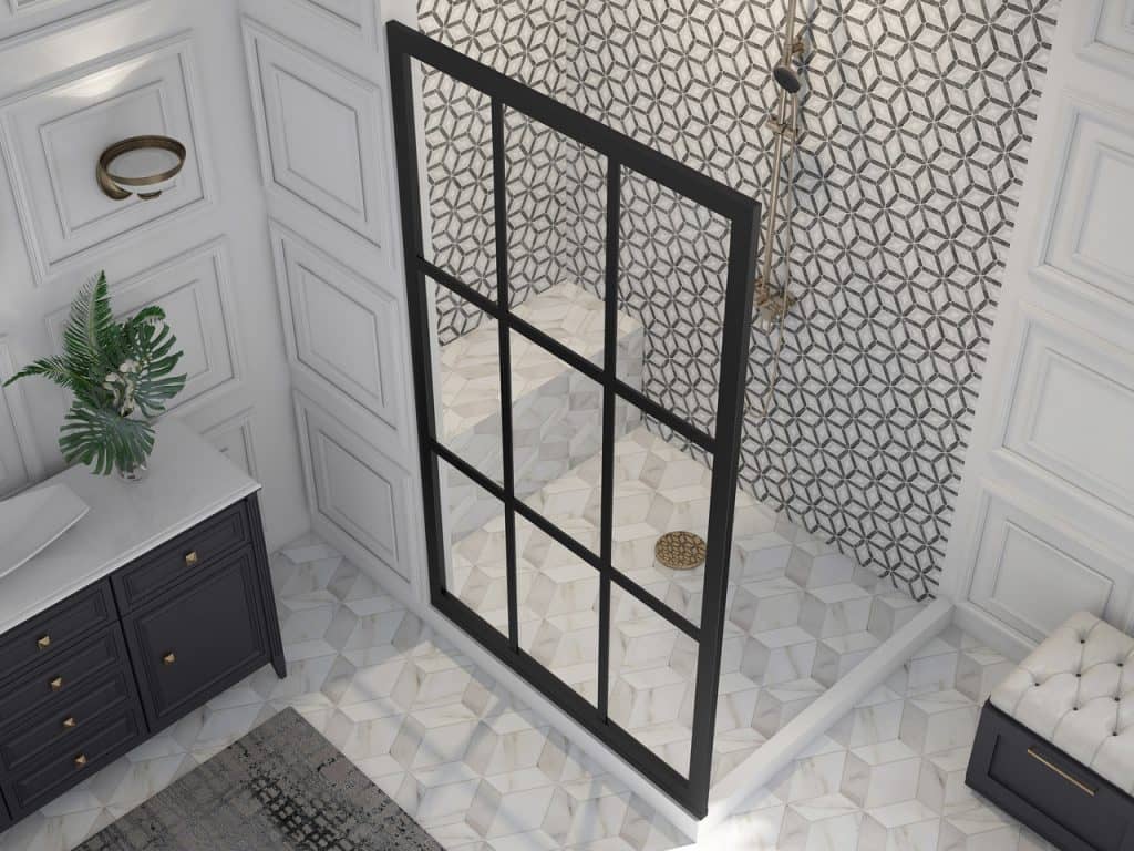 Binswanger Glass Grid Shower