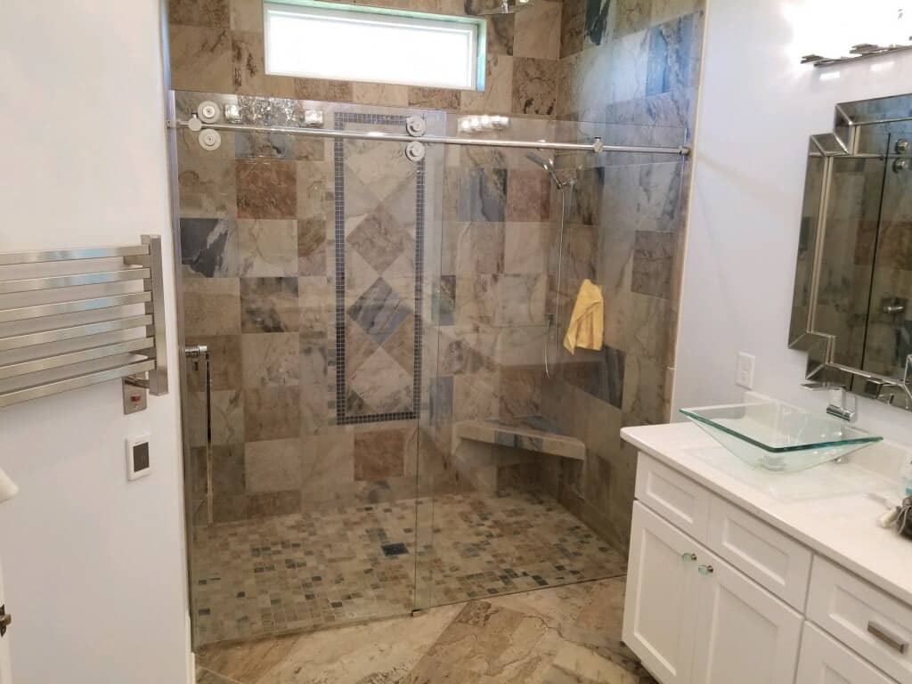 Binswanger Glass Barn Door Sliding Shower Door