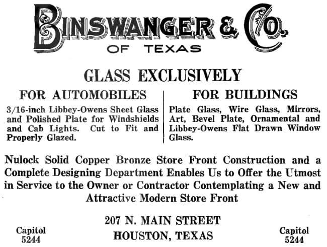 Binswanger Glass - Our History