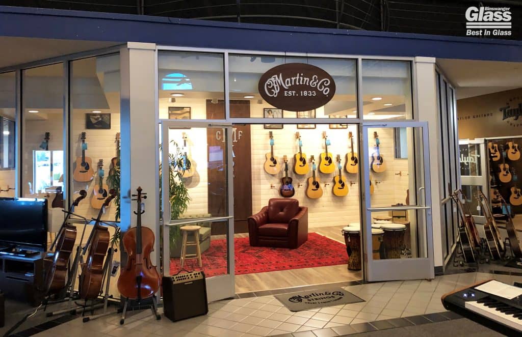 Martin & Co Guitars Binswanger Glass Storefront 02