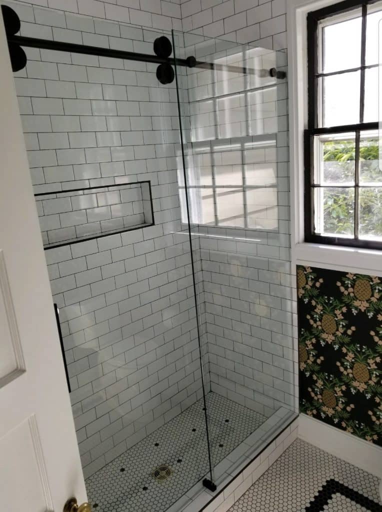 Binswanger Glass Barn Door Sliding Shower Door
