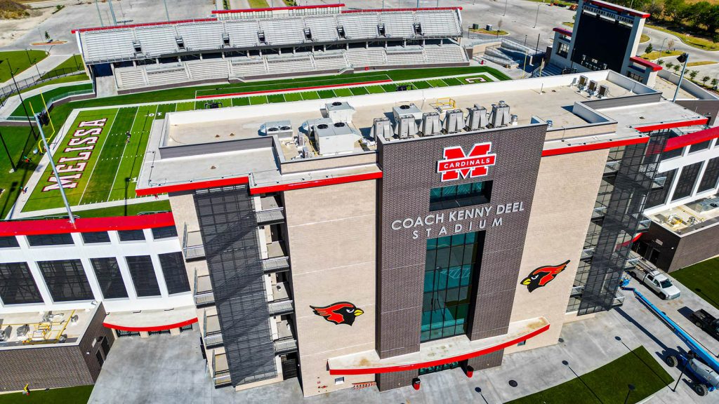 Melissa Isd Coach Kenny Deel Stadium Binswanger Glass